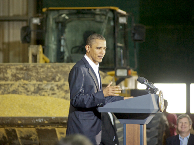 President Barack Obama is pictured speaking at the Poet ethanol plant in Macon, Missouri, in this file photo. Under the administration&#039;s Clean Power Plan, renewable energy would see a significant boost and would supply as much as 28% of the nation&#039;s power by 2030. (DTN file photo by Jim Patrico)